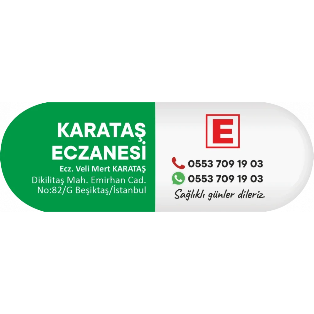 İlaç Kapsülü Yeşil E logolu - 1000 adet