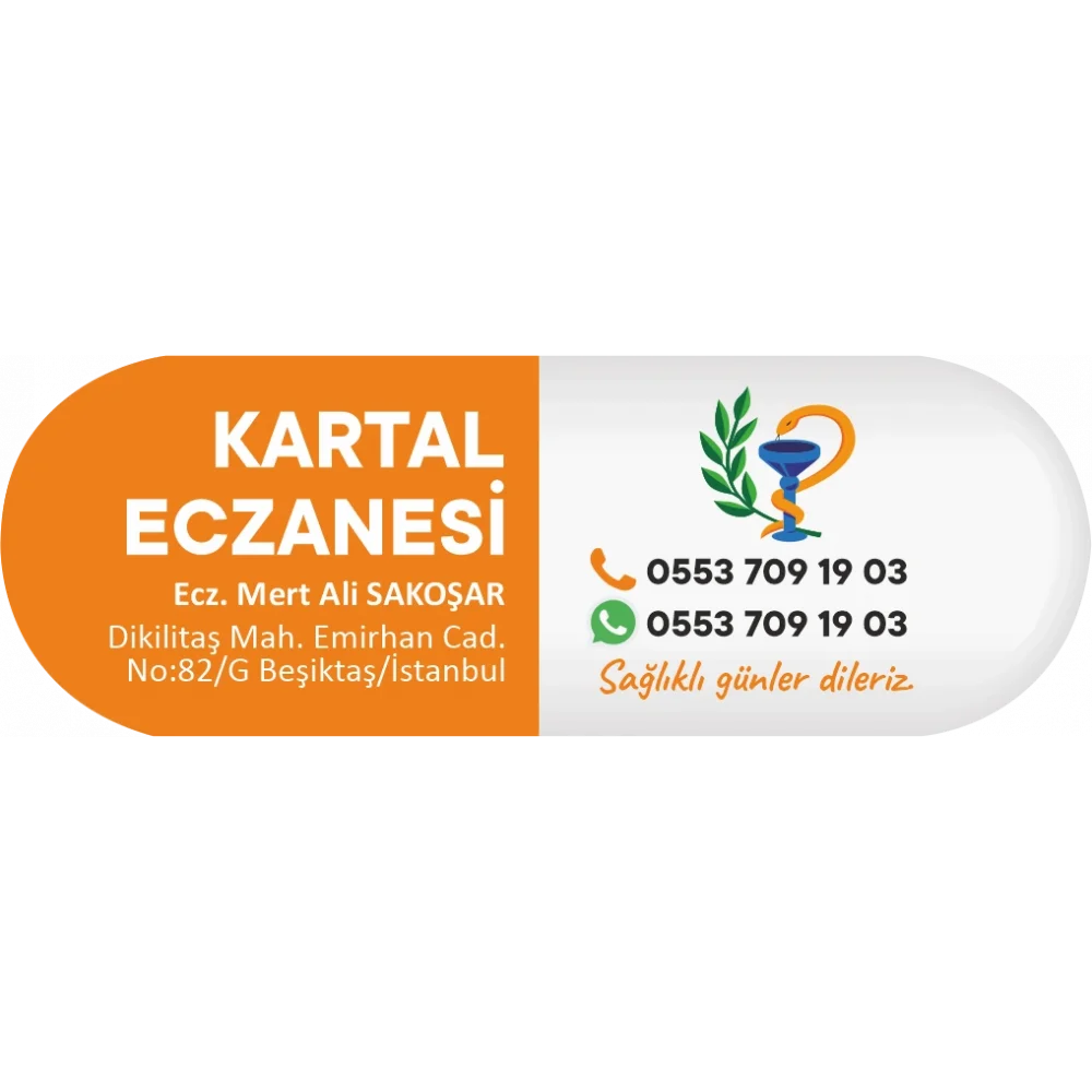 İlaç Kapsülü Turuncu Amblemli - 1000 adet