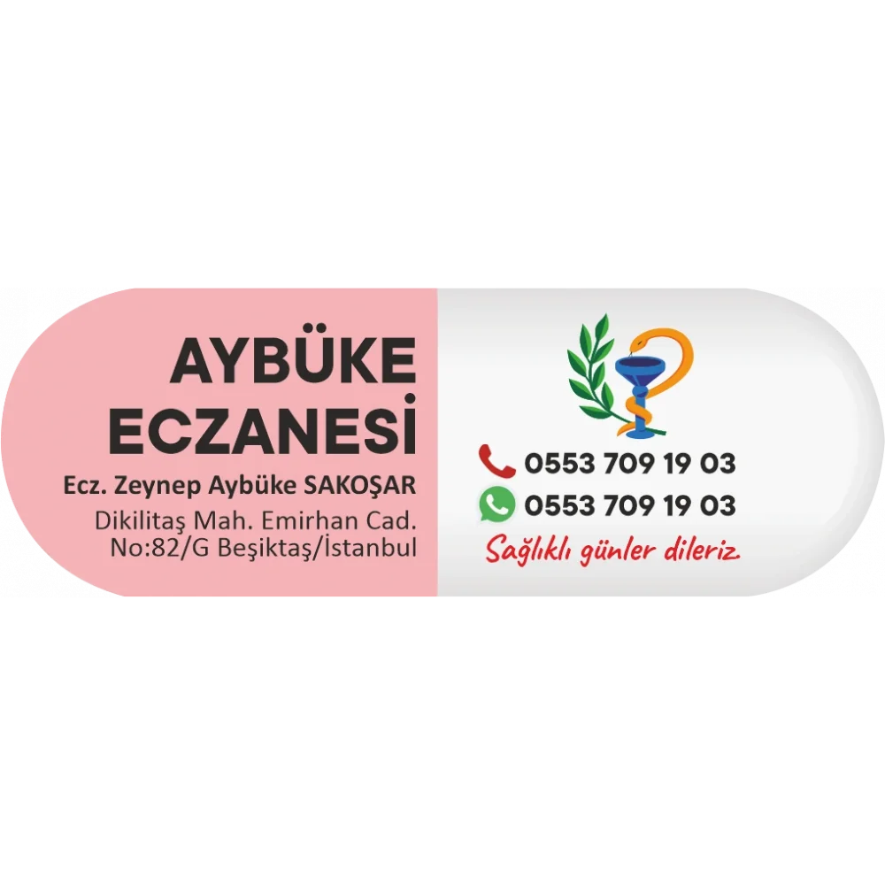 İlaç Kapsülü Pembe Amblemli - 1000 adet