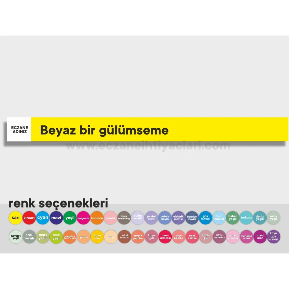Beyaz bir gülümseme