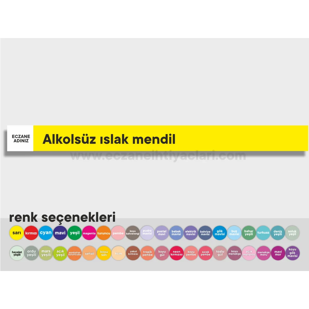 Alkolsüz ıslak mendil