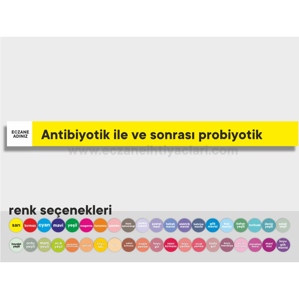 Antibiyotik ile ve sonrası probiyotik