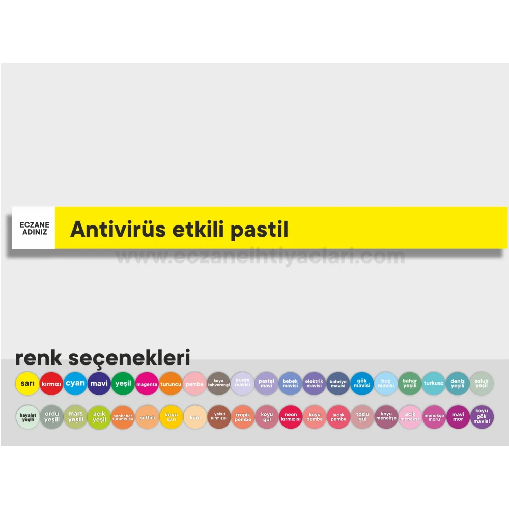 Antivirüs etkili pastil