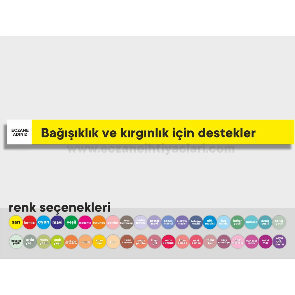 Bağışıklık ve kırgınlık için destekler