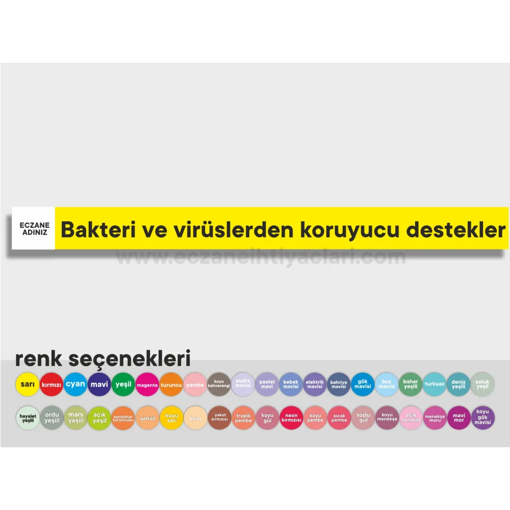 Bakteri ve virüslerden koruyucu destekler