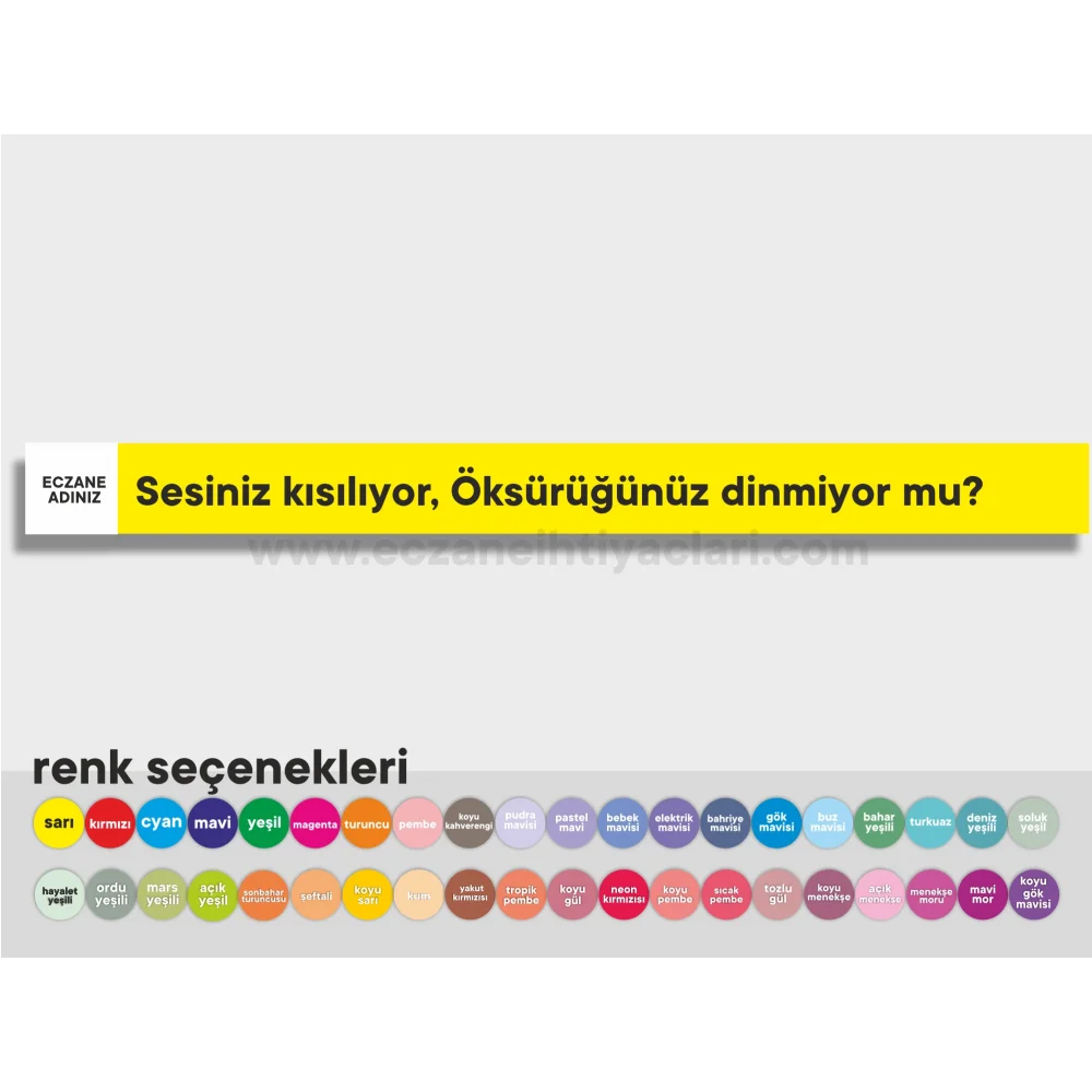 Sesiniz kısılıyor, Öksürüğünüz dinmiyor mu?