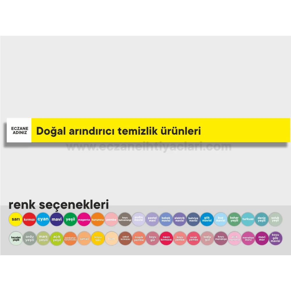Doğal arındırıcı temizlik ürünleri