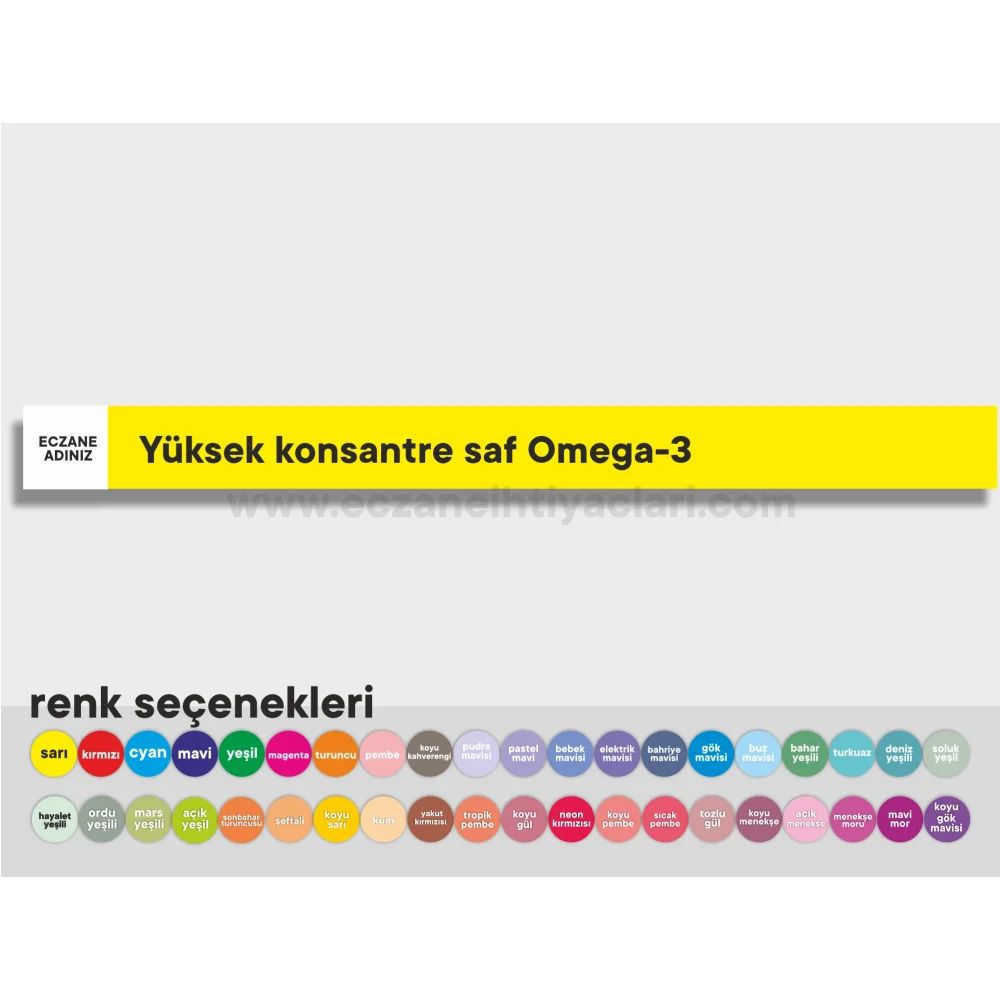 Yüksek konsantre saf Omega-3