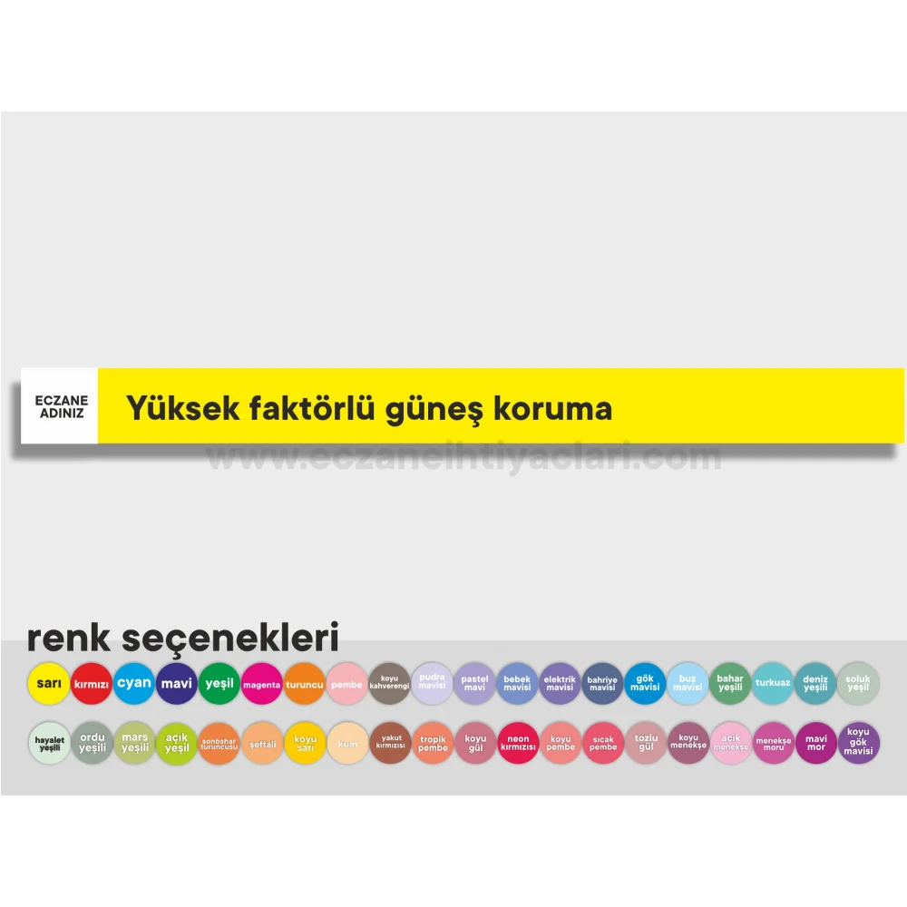 Yüksek faktörlü güneş koruma