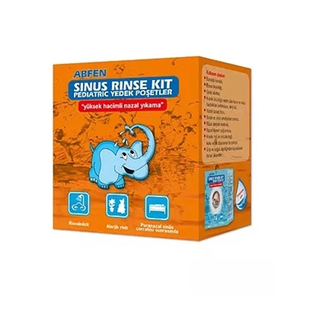 Abfen Sinüs Rinse Kit Pediatric 50 Yedek Poşet