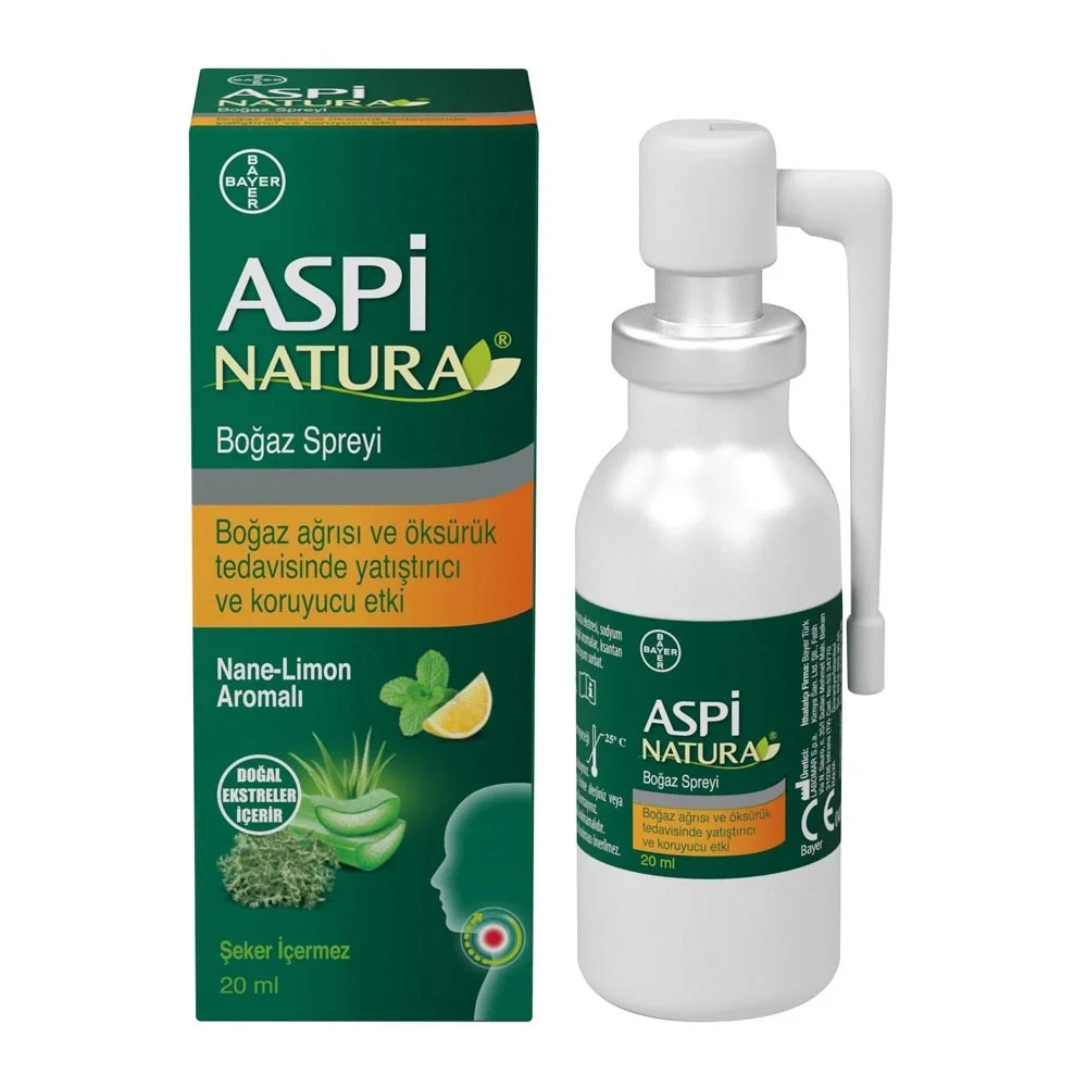 Aspinatura Boğaz Spreyi Nane Limon 20 ml