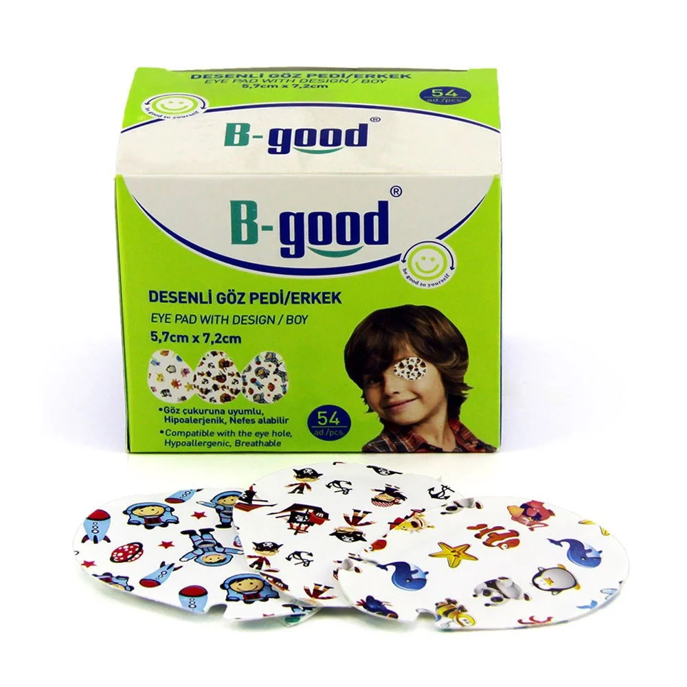 B-Good Desenli Göz Pedi Erkek 5,7cm x 7,2cm - 54 Adet