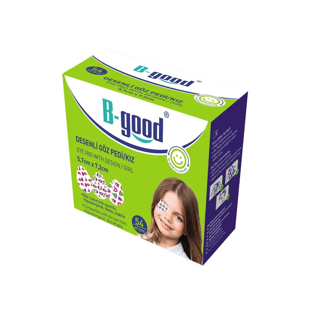 B-Good Desenli Göz Pedi Kız 5,7cm x 7,2cm - 54 Adet