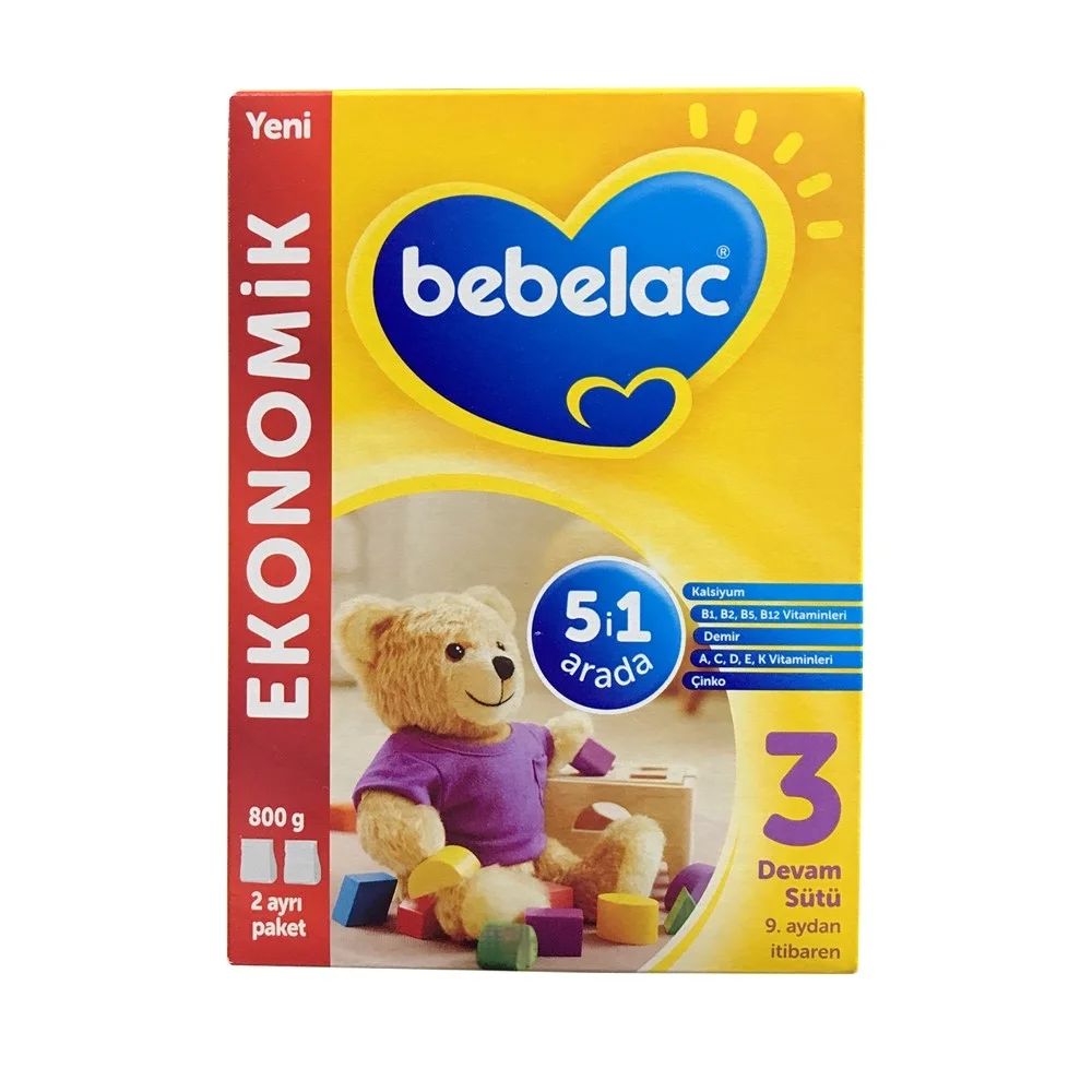 Bebelac 3 Devam Sütü 9 Ay+ 800 gr