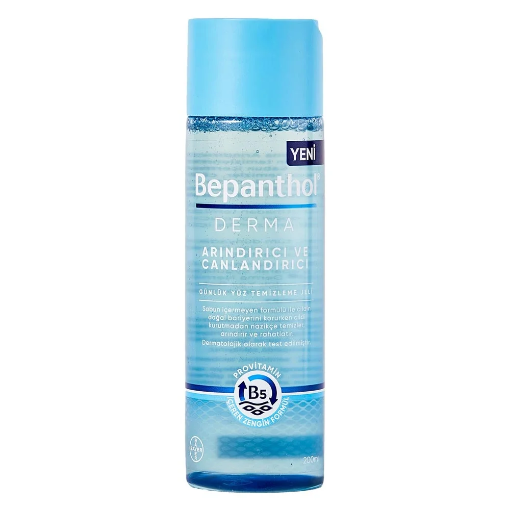 Bepanthol Derma Arındırıcı ve Canlandırıcı Günlük Yüz Temizleme Jeli 200 ml