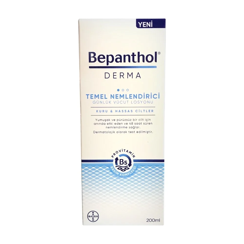 Bepanthol Derma Temel Nemlendirici Günlük Vücut Losyonu 200 ml