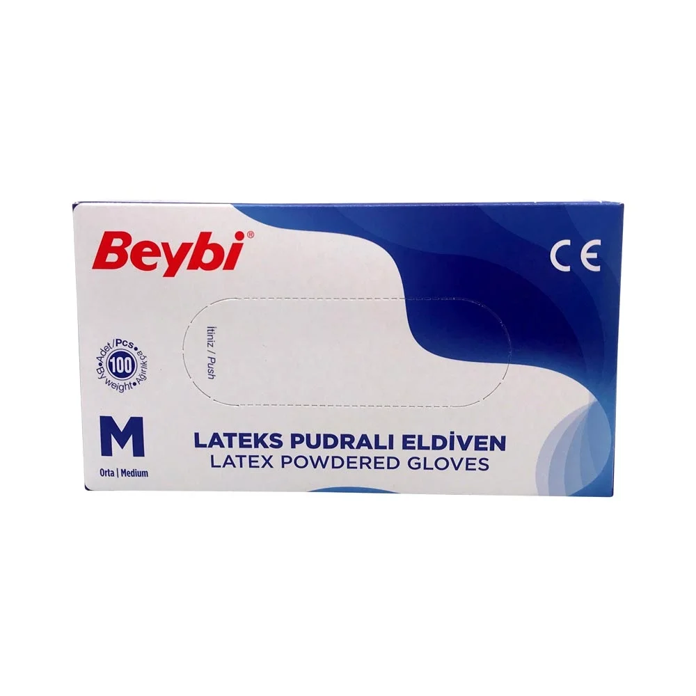 Beybi Eldiven Pudralı Medium 100 Adet