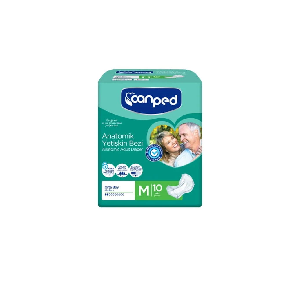 Canped Anatomik Hasta Bezi Medium 10lu