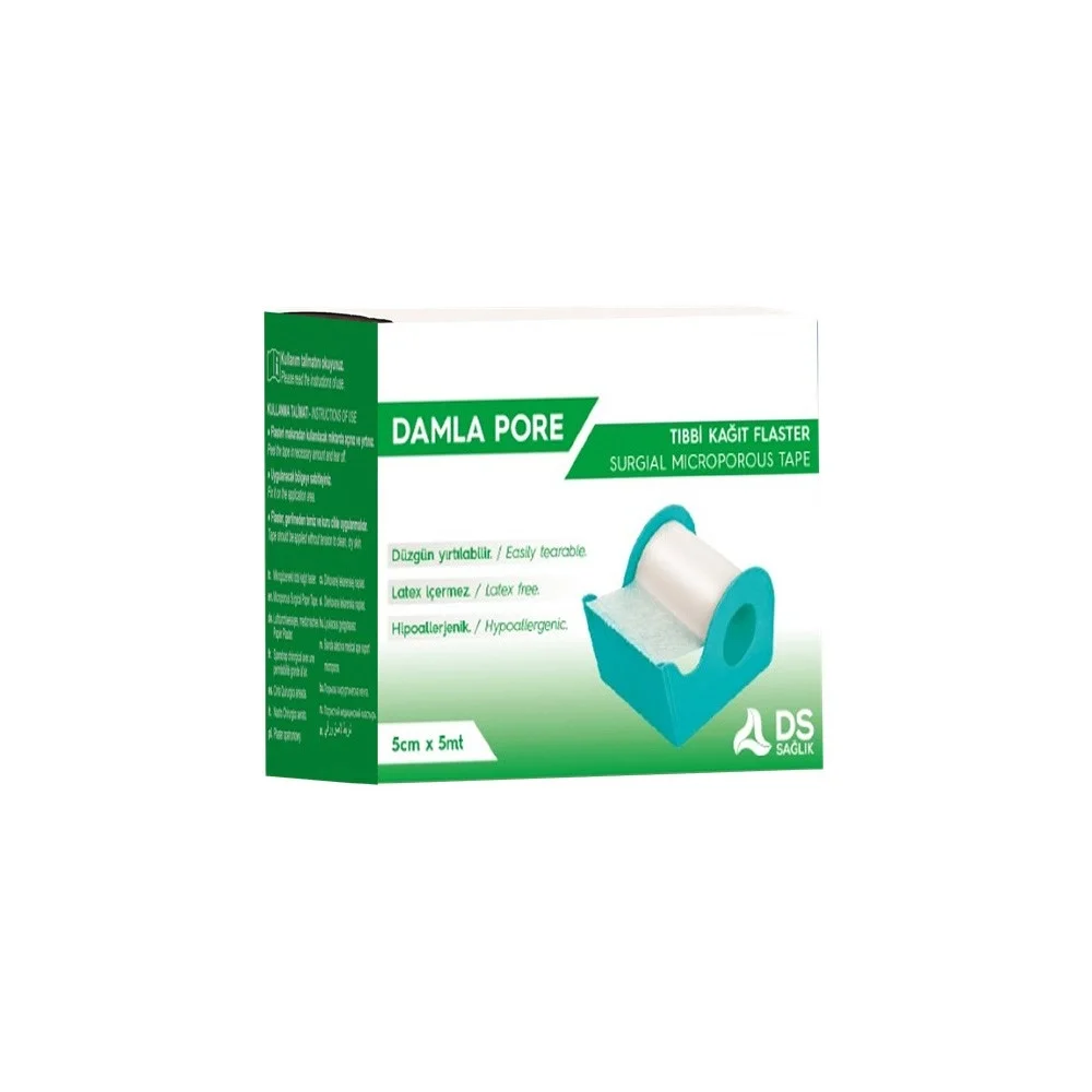 DS Plus Kağıt Flaster 5 m x 2,5 cm