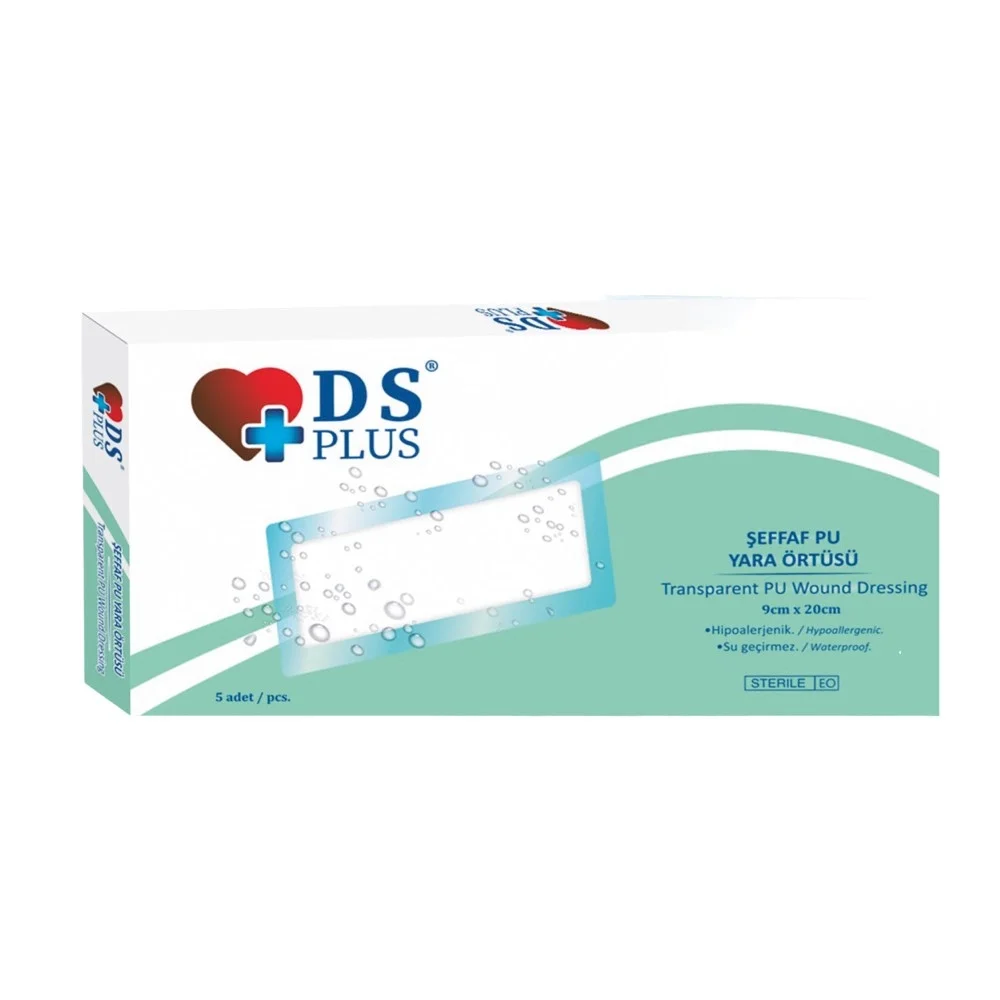 DS Plus Şeffaf Yara Örtüsü 9x20 cm 5li