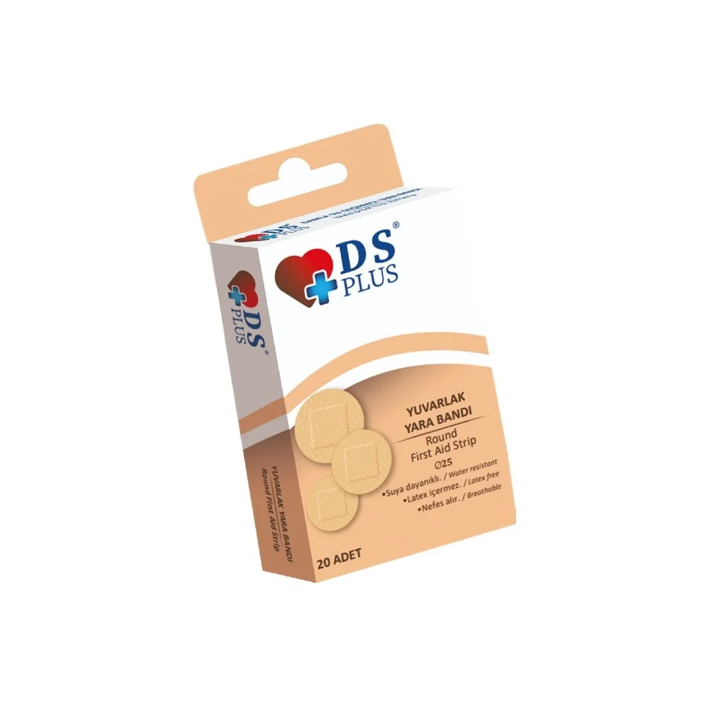 DS Plus Yuvarlak Yara Bandı 20 Adet
