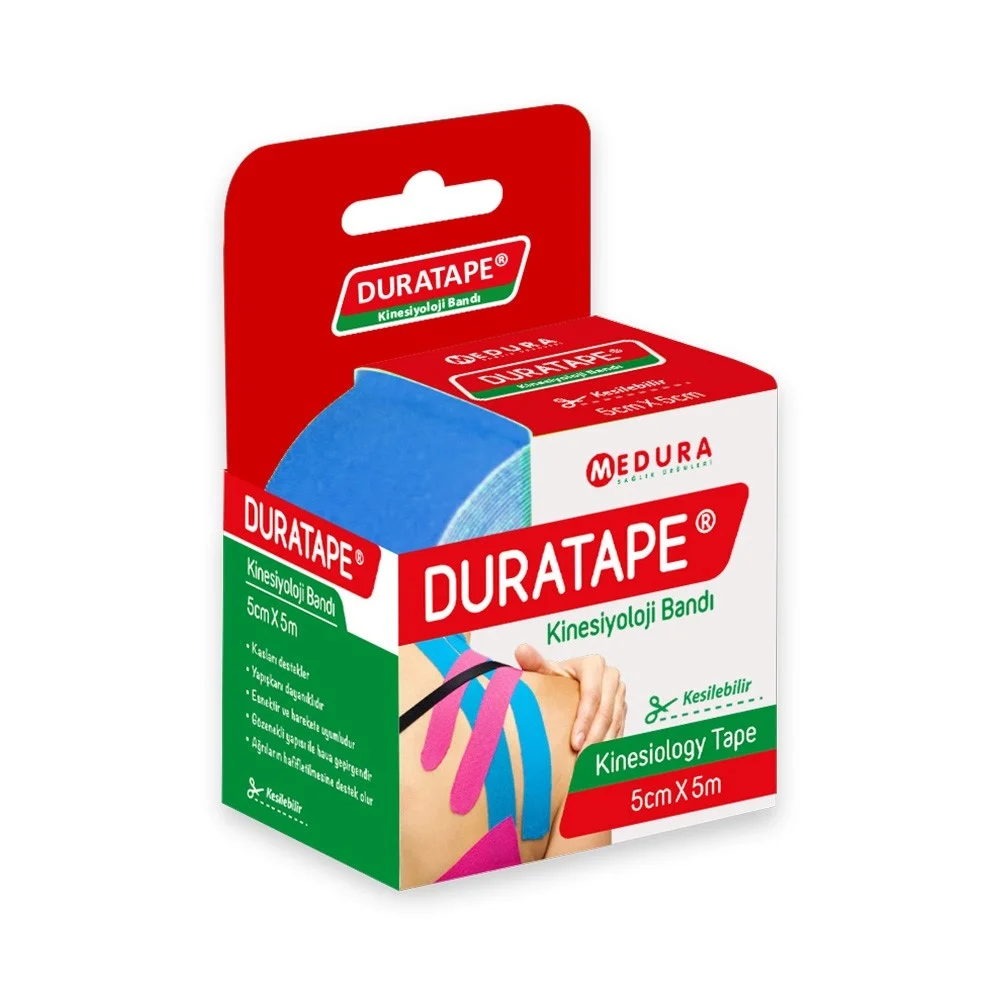 Duratape Kinesioloji Bandı Mavi 5 cm x 5 m