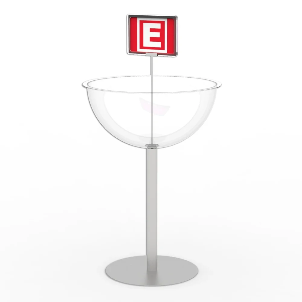 Eczane Fanus Çanak Stand – 50 cm, Tek Katlı