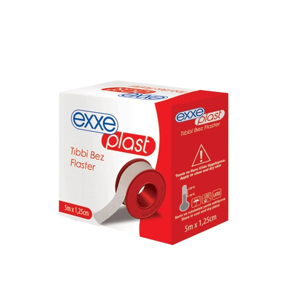 Exxe Plast Tıbbi Bez Flaster 5 m x 1,25 cm