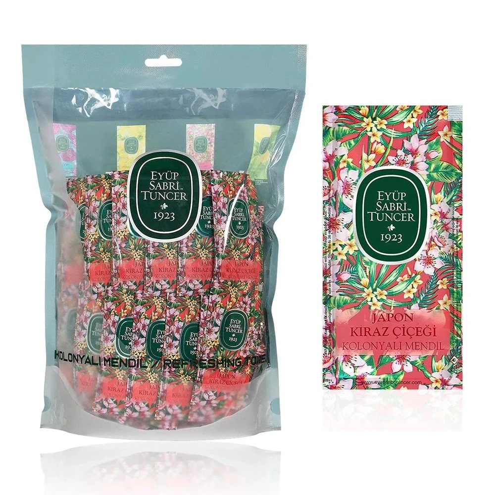 Eyüp Sabri Tuncer Japon Kiraz Çiçeği Kolonyalı Mendil 150li
