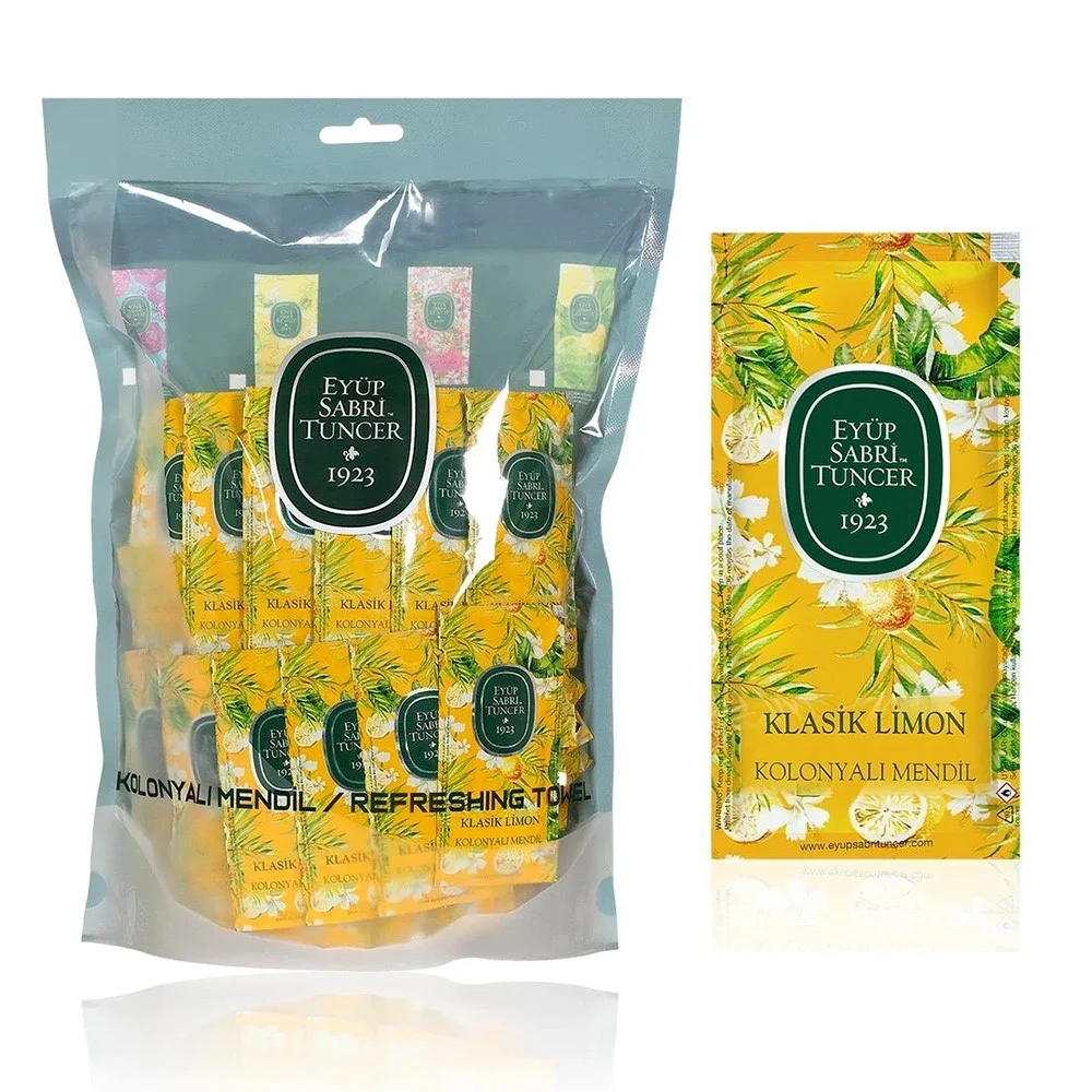 Eyüp Sabri Tuncer Klasik Limon Kolonyalı Mendil 150li
