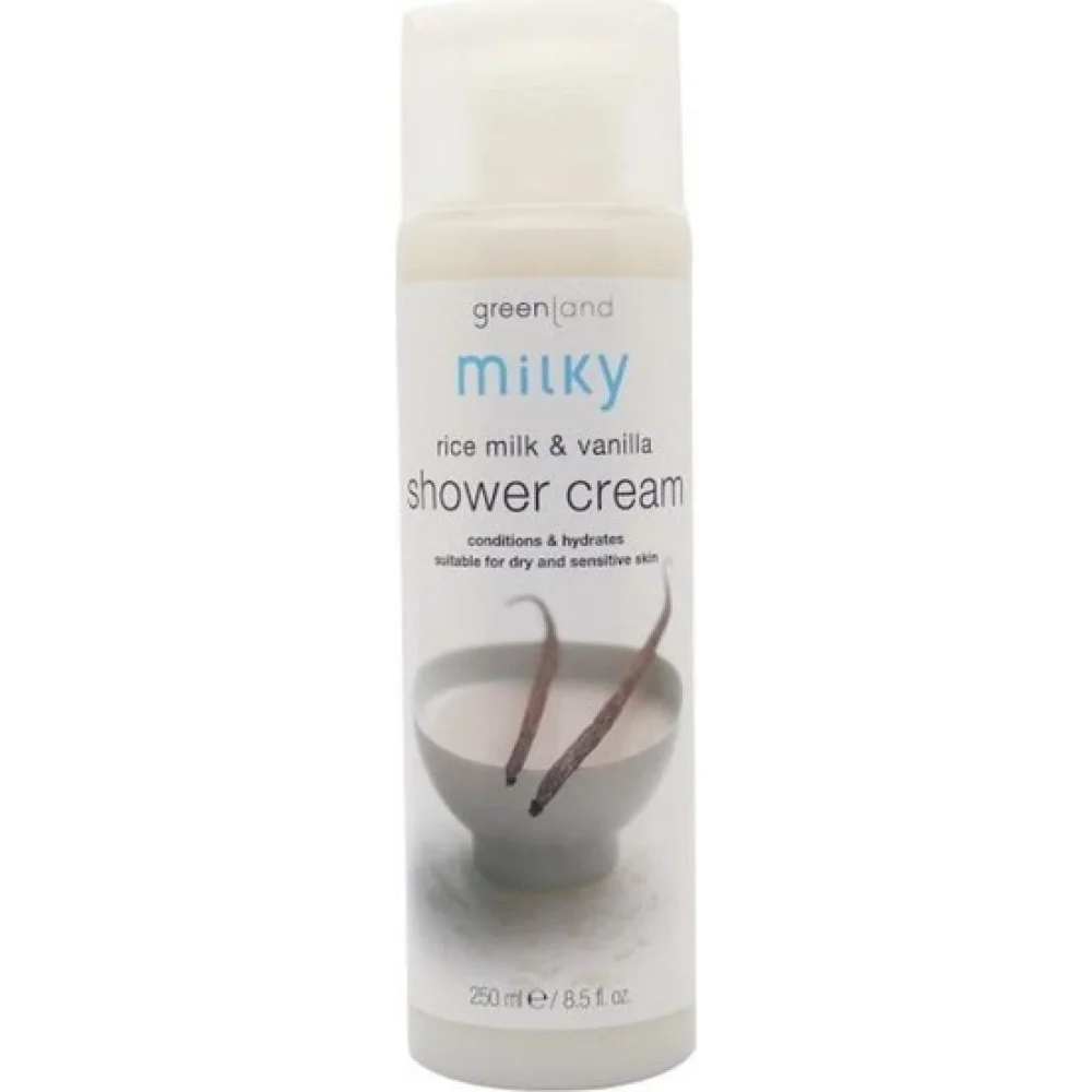 Greenland Milky Shower Cream Rice Milk - Vanilla 250 ml