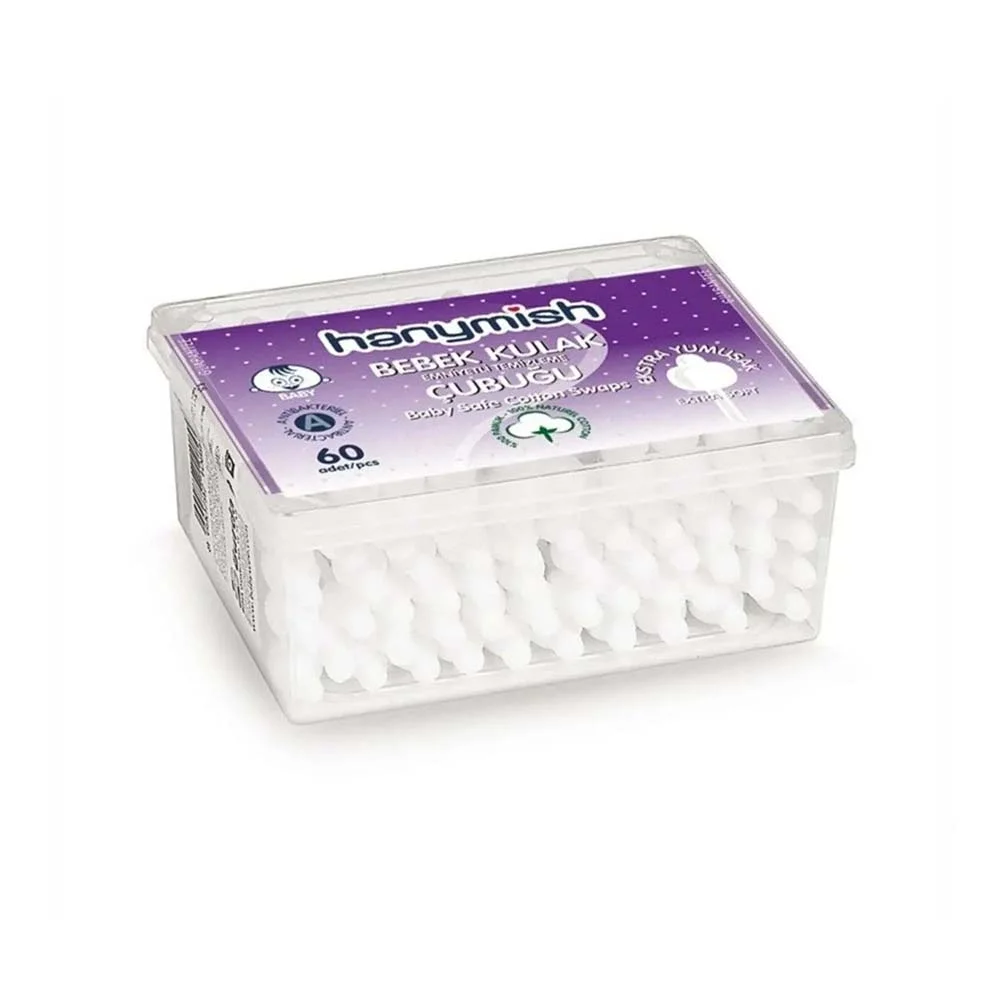 Hanymish Bebek Kulak Çubuğu 60lı