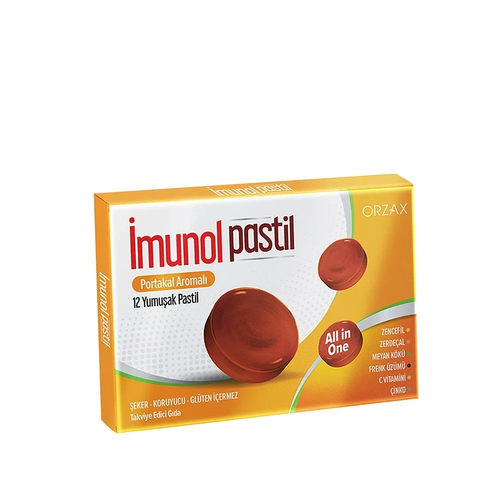 İmunol Portakal Aromalı 12 Pastil