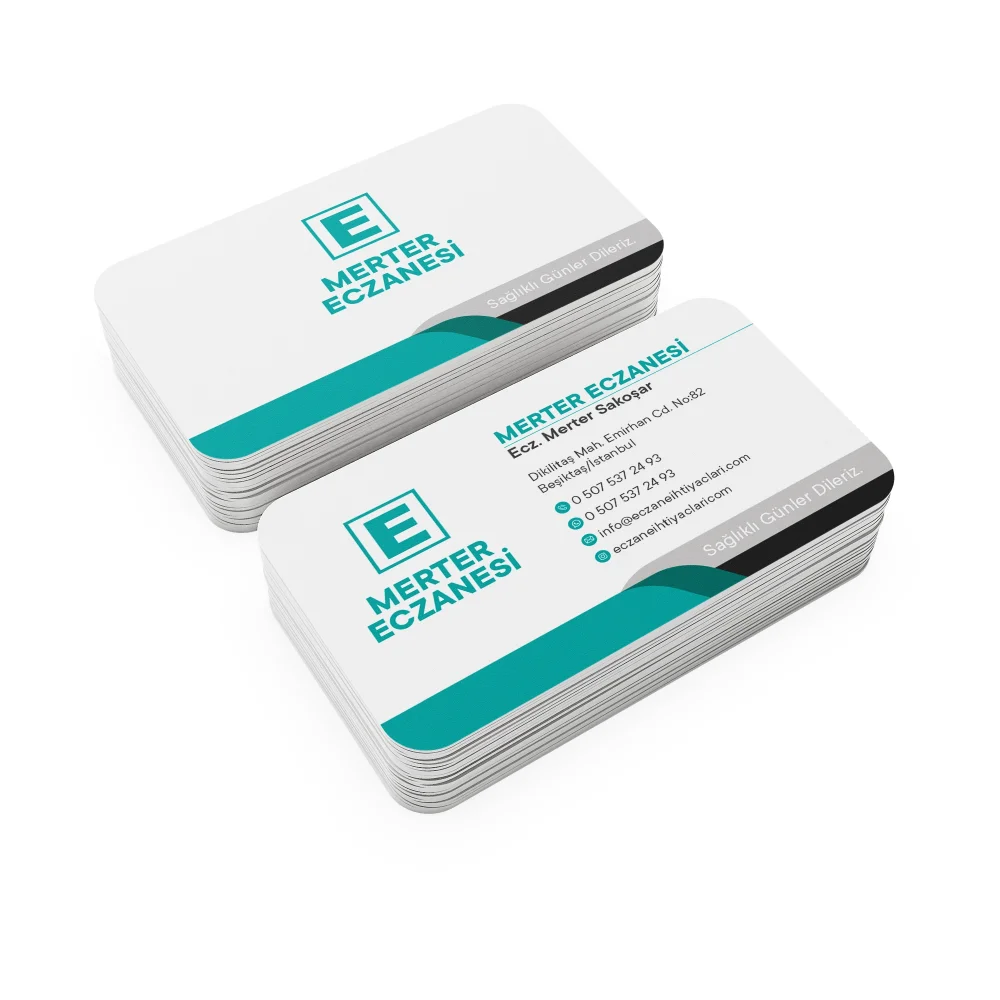 Kalın Gramajlı Eczane Kartvizit No:79 1000 Adet
