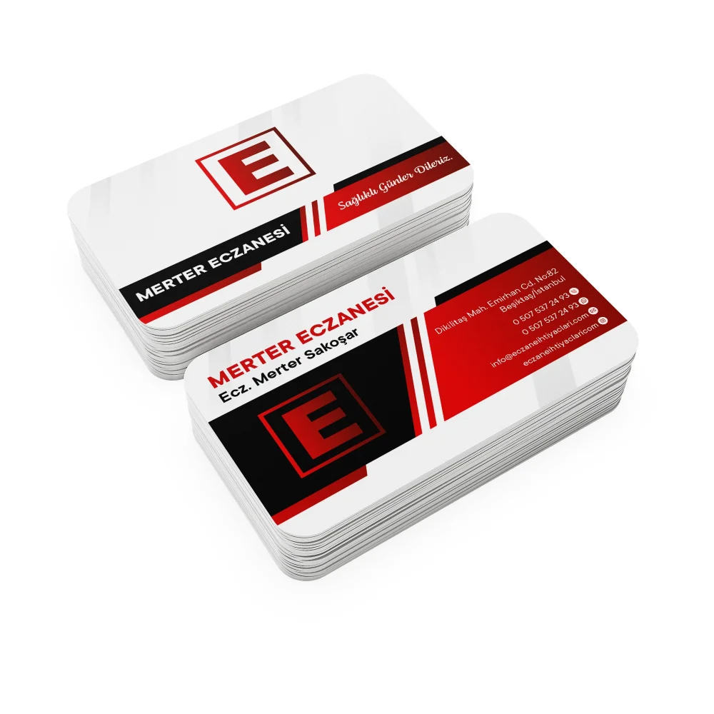 Kalın Gramajlı Eczane Kartvizit No:99 1000 Adet