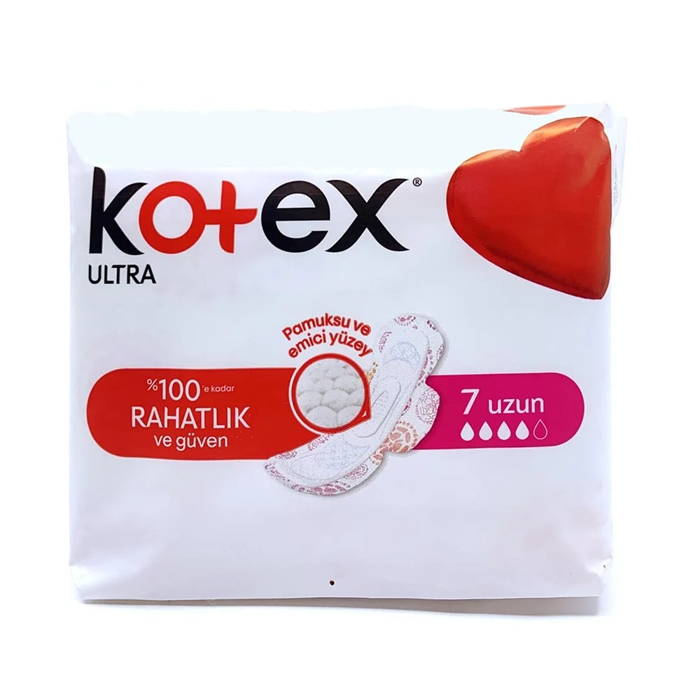 Kotex Ultra Uzun Pamuksu Yüzey 7li