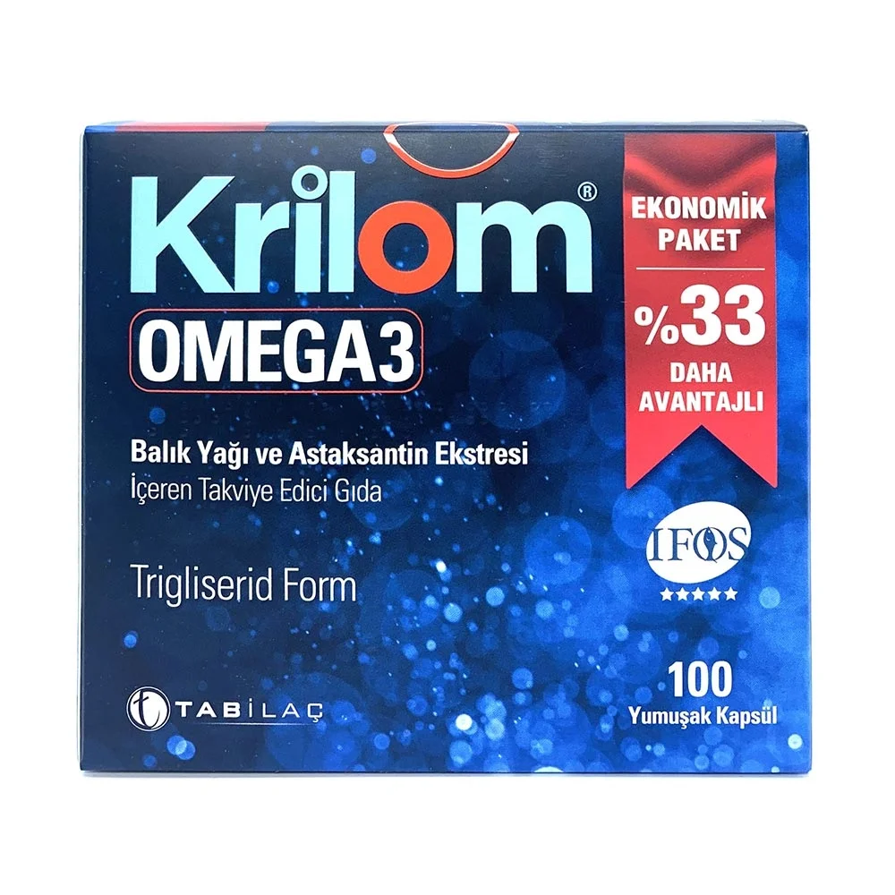 Krilom Omega-3 100 Yumuşak Kapsül