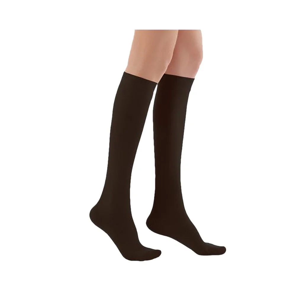 Luxor 843 Hostes Çorabı Dizaltı Burnu Kapalı Siyah Renk 18-23 Mmhg No: 4