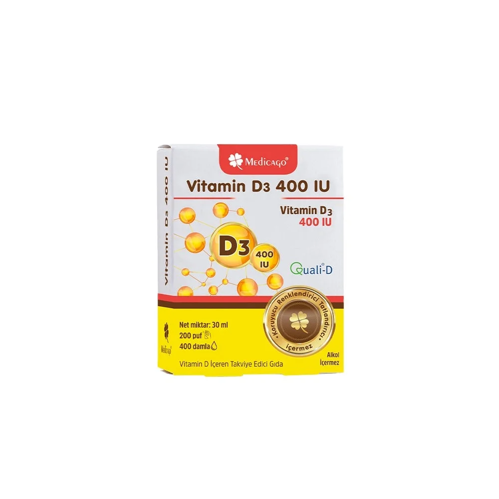 Medicago Vitamin D3 400 IU Puf 30 ml