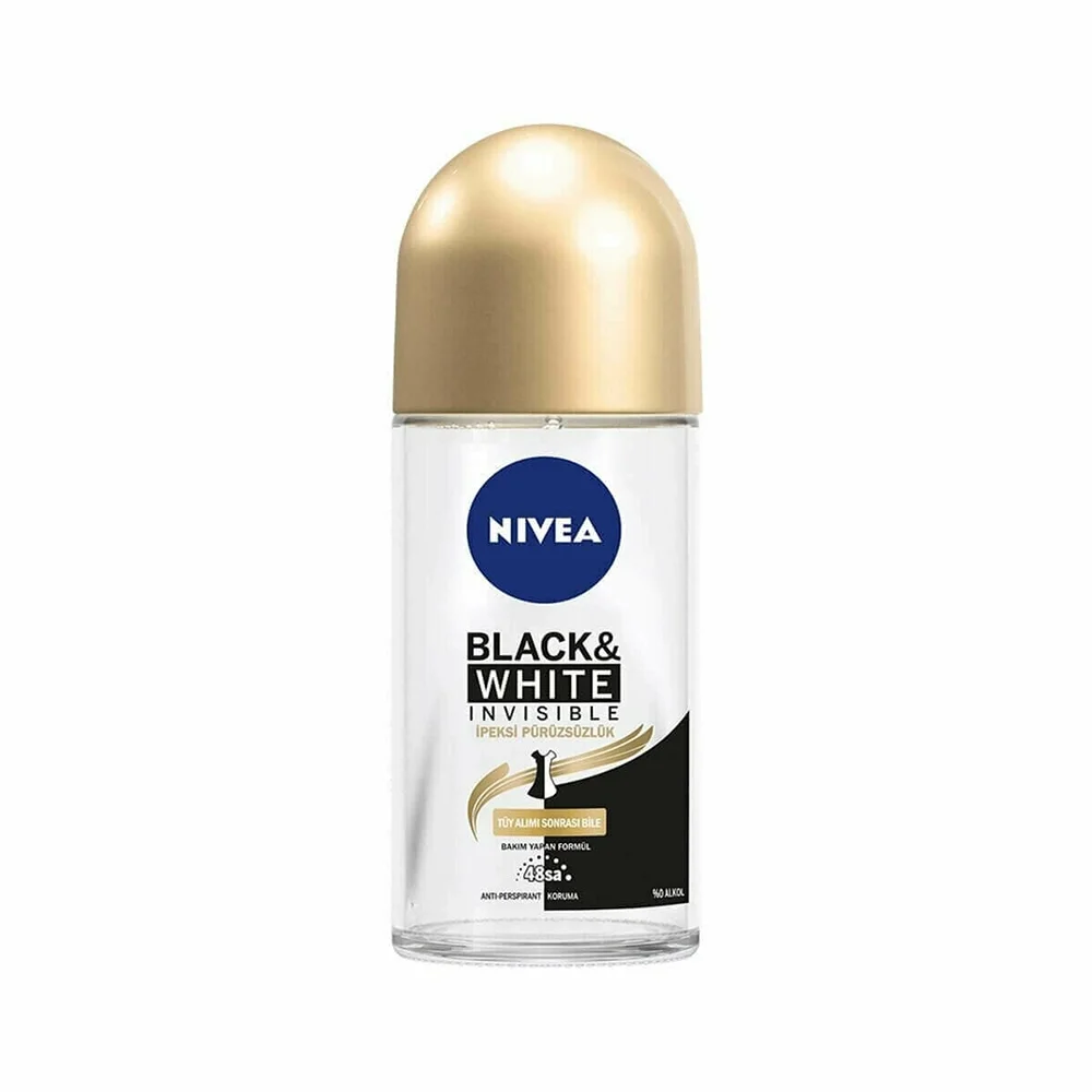 Nivea Black  White Invisible Roll On For Women İpeksi Pürüzsüzlük 50 ml