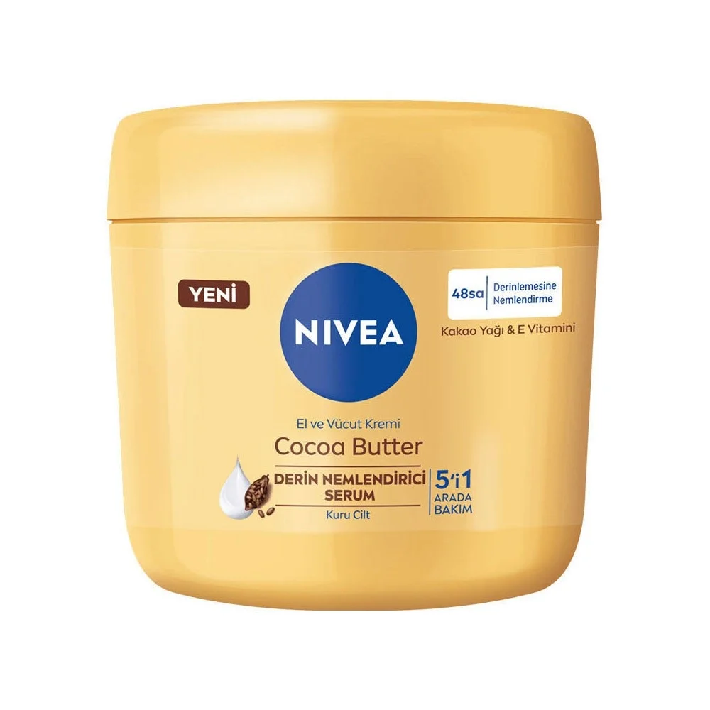 Nivea Cocoa Butter Derin Nemlendirici Serum El ve Vücut Kremi 400 ml