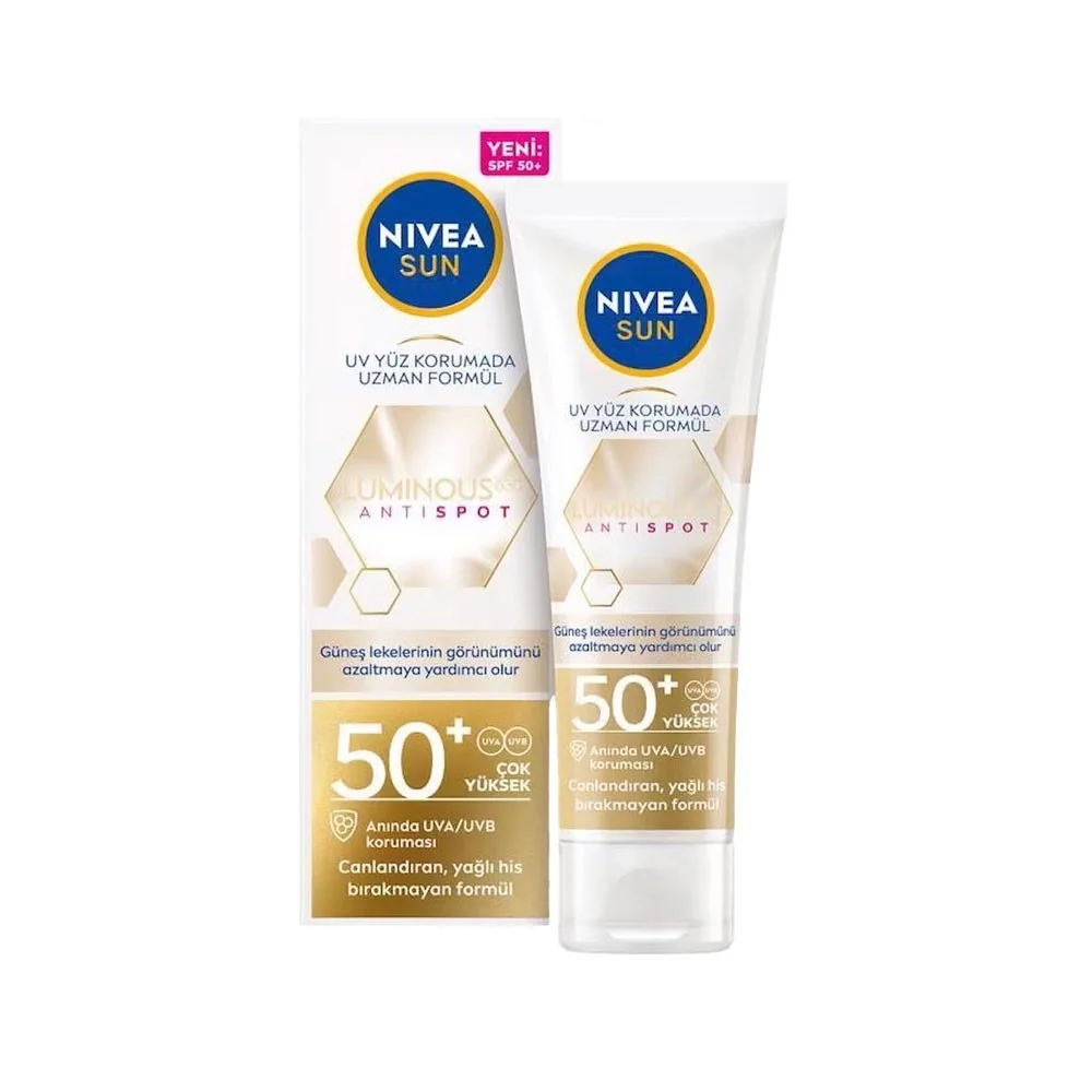 Nivea Luminous630 Leke Karşıtı SPF50+ Güneş Koruyucu Yüz Kremi 40 ml