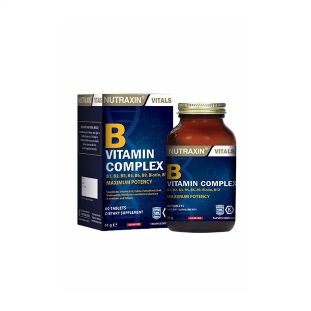 Nutraxin B Complex Vitamin 60 Kapsül