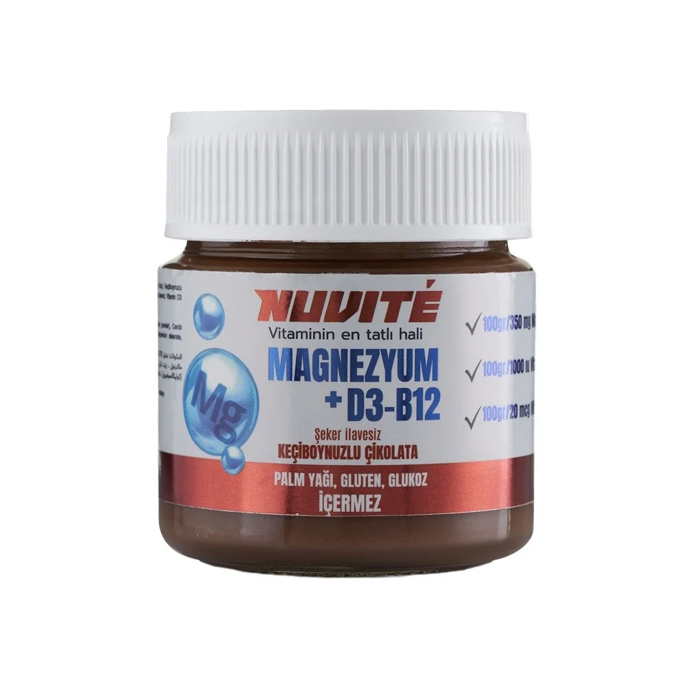 Nuvite Magnezyum D3 B12 200 gr
