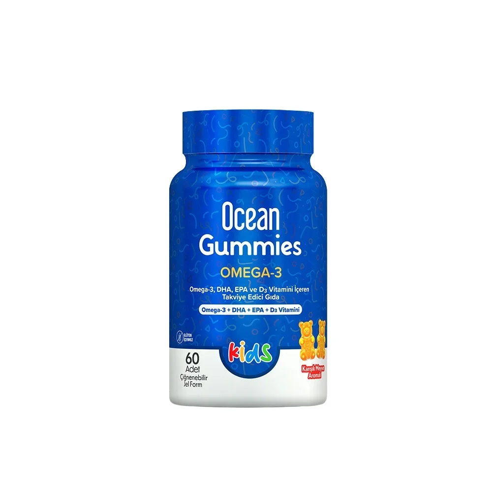 Ocean Gummies Omega 3 60 Adet Çiğnenebilir Jel Form
