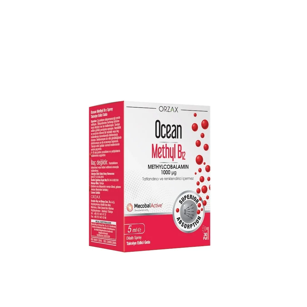 Ocean Methyl B12 Sprey 1000 mcg 5 ml