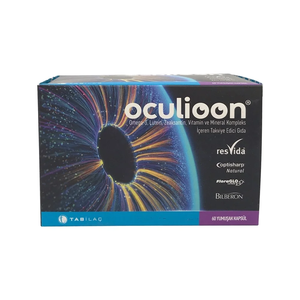 Oculioon Omega 3 Lutein Zeaksantin Vitamin ve Mineral Kompleks Kapsül 60lı