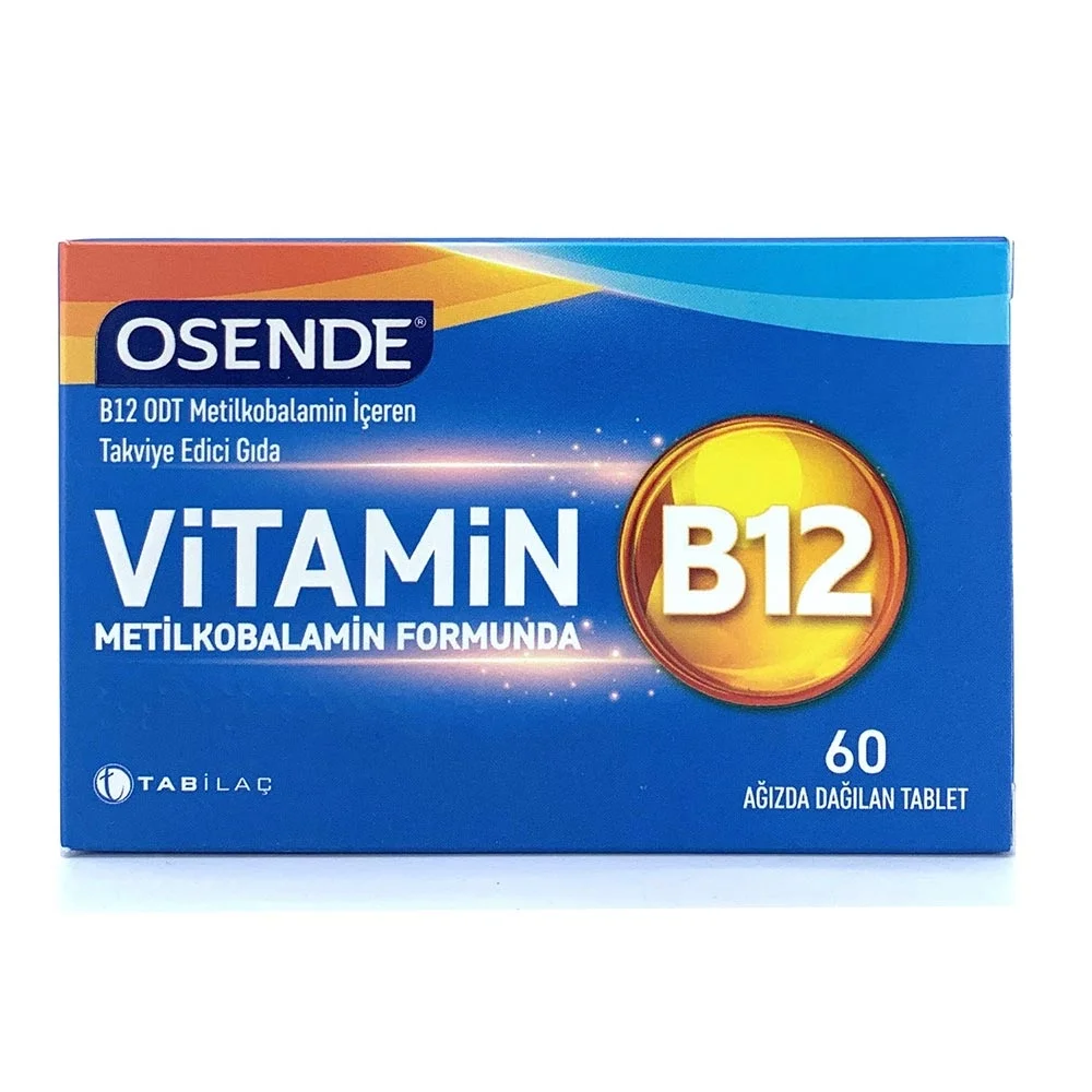 Osende Vitamin B12 60 Ağızda Dağılan Tablet