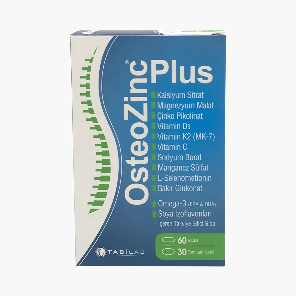 Osteozinc Plus Calcium 60 Tablet + 30 Yumuşak Kapsül