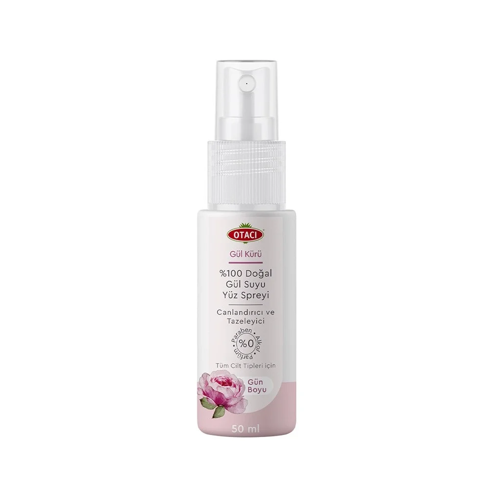 Otacı Gül Kürü %100 Doğal Gül Suyu Yüz Spreyi 50 ml